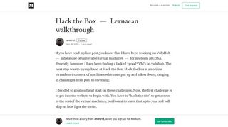 
                            6. Hack the Box — Lernaean walkthrough – andr01d – Medium