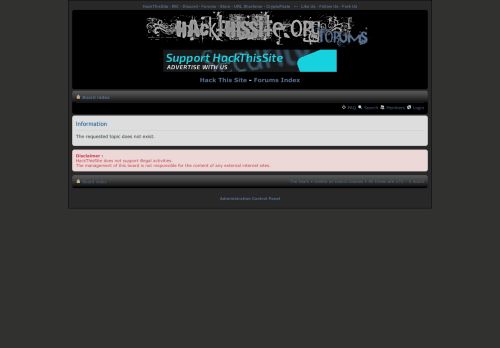 
                            13. Hack This Site Forum • View topic - Network Hacked [Speed reduced]