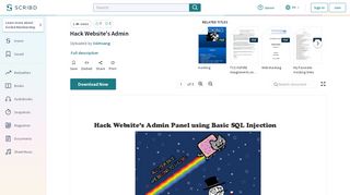 
                            5. Hack Website's Admin - Scribd