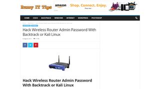 
                            13. Hack Wireless Router Admin Password With Backtrack or Kali Linux ...