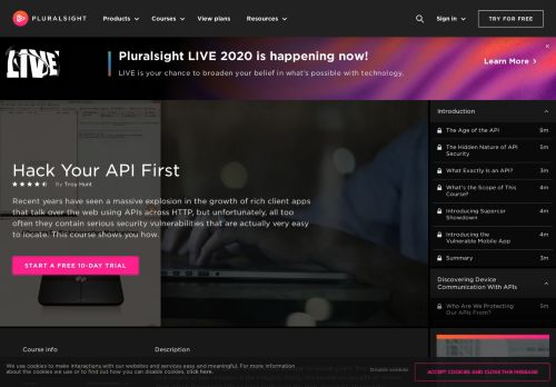 
                            4. Hack Your API First | Pluralsight