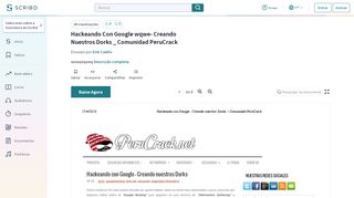 
                            7. Hackeando Con Google wqwe- Creando Nuestros Dorks _ ... - Scribd