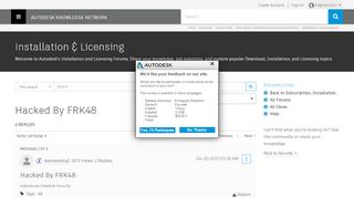 
                            2. Hacked By FRK48 - Autodesk Community- Installation and Licensing ...