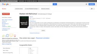 
                            11. Hacken mit Kali-Linux: Schnelleinstieg für Anfänger
