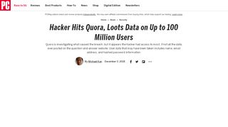 
                            13. Hacker Hits Quora, Loots Data on Up to 100 Million Users | News ...