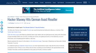 
                            13. Hacker Maxney Hits German Avast Reseller - eSecurity Planet