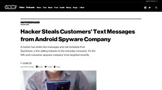 
                            12. Hacker Steals Customers' Text Messages from Android Spyware ...