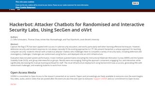 
                            10. Hackerbot: Attacker Chatbots for Randomised and Interactive Security ...