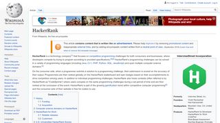 
                            5. HackerRank - Wikipedia