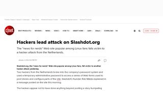 
                            11. Hackers lead attack on Slashdot.org - CNET