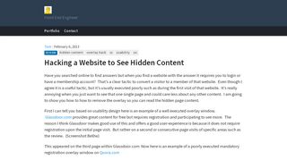 
                            13. Hacking a Website to See Hidden Content – Run a Startup