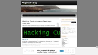 
                            6. Hacking, Come creare un FakeLogin | MegaTech's Blog