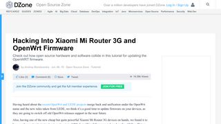 
                            12. Hacking into Xiaomi Mi Router 3G and OpenWrt Firmware - DZone ...