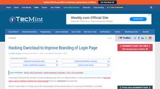 
                            8. Hacking Owncloud to Improve Branding of Login Page - Tecmint