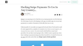 
                            10. Hacking Strip Payments To Use In Any Country… – Almog  ...