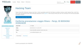 
                            5. Hacking Team - WikiLeaks - The Hackingteam Archives