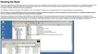 
                            9. Hacking The Bank