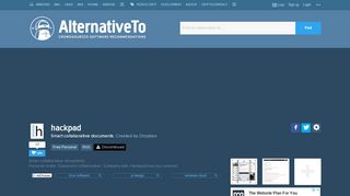 
                            12. hackpad Alternatives and Similar Websites and Apps - AlternativeTo.net