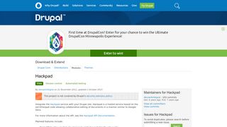 
                            7. Hackpad | Drupal.org