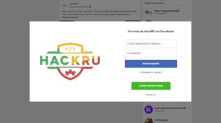 
                            8. HackRU - Sign up to be a VHX organizer! You'll help with... | Facebook