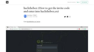 
                            2. hackthebox (How to get the invite code and enter into hackthebox.eu)
