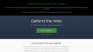 
                            1. HackThis!! - The Hackers Playground