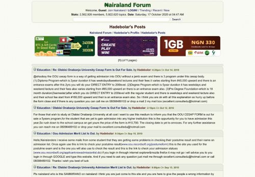 
                            6. Hadebolar's Posts - Nairaland Forum