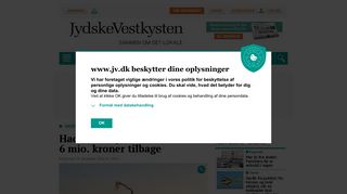 
                            6. Haderslev Fjernvarme sender 6 mio. kroner tilbage | Haderslev | jv.dk