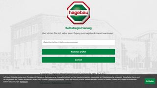 
                            3. hagebau Extranet - Selbstregistrierung