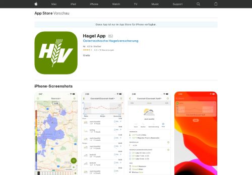 
                            10. Hagel App im App Store - iTunes - Apple