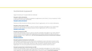 
                            2. Hai dimenticato la password? - Poste Italiane