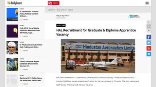 
                            6. HAL Recruitment for Graduate & Diploma Apprentice Vacancy ...