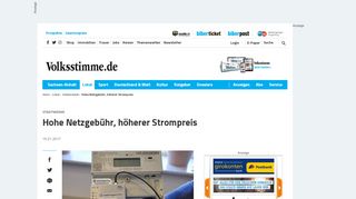 
                            12. Halberstadt: Hohe Netzgebühr, höherer Strompreis | Volksstimme.de
