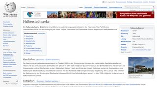 
                            11. Halberstadtwerke – Wikipedia