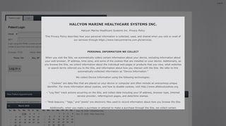 
                            1. Halcyon Marine iCMS : Login