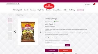 
                            13. Haldirams Online - Buy DAL BIJI 200g Online