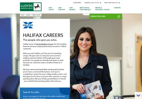 
                            9. Halifax Careers - Home - Lloyds Banking Group plc