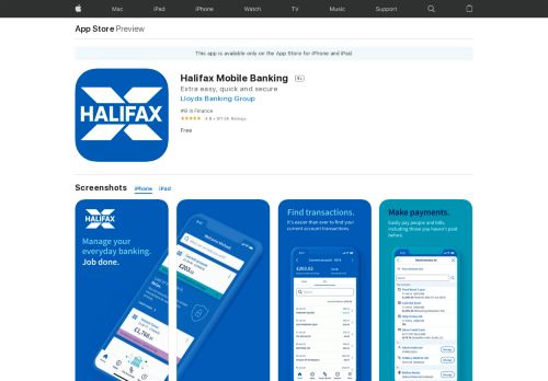 
                            12. Halifax Mobile Banking on the App Store - iTunes - Apple