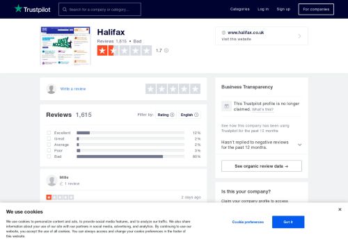 
                            5. Halifax Reviews | Read Customer Service Reviews of www.halifax.co.uk