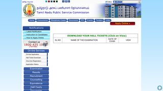 
                            1. Hall Ticket - Tnpsc