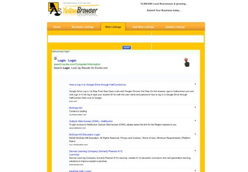 
                            13. hallconnect login - Yellowbrowser - Yellow Web Local Business ...