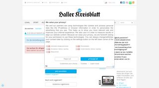 
                            1. Haller Kreisblatt - Mein HK Login