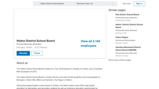 
                            12. Halton District School Board | LinkedIn