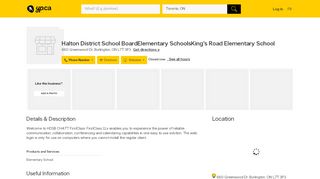 
                            11. Halton District School BoardElementary SchoolsKing's Road ...