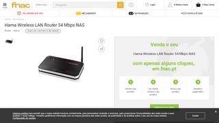 
                            8. Hama Wireless LAN Router 54 Mbps NAS - Router - Compra na Fnac.pt