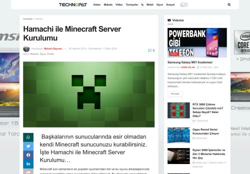 
                            10. Hamachi ile Minecraft Server Kurulumu - Technopat