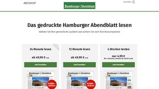 
                            11. Hamburg Abendblatt Aboshop - jetzt das passende Angebot wählen