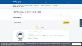 
                            6. Hamburg Card oder Turbopas | Hamburg Forum • HolidayCheck