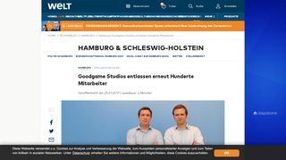 
                            13. Hamburg: Goodgame Studios entlassen Hunderte Mitarbeiter - WELT