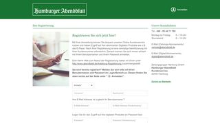 
                            4. Hamburger Abendblatt - Mein AboService